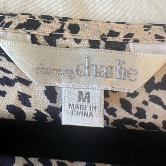 Charming Charlie leopard print dress with 3/4 length sleeve. Size:M - Picture 3 of 6